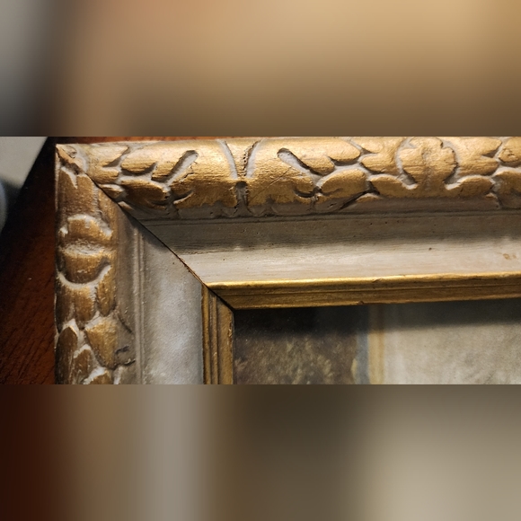 Vintage Thomas Lawrence Blue Boy & Pinkie Framed Black & Gold Victorian Art - Picture 12 of 12